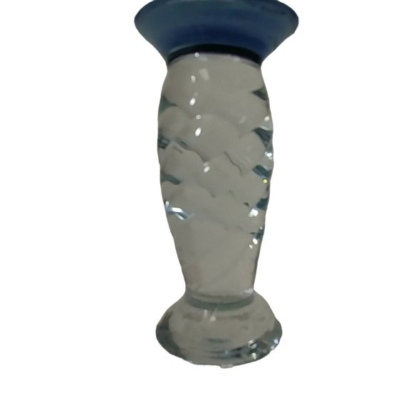 Dish Deep Compote Etched with Grapes on Twisted Stem - Picture 6 of 7